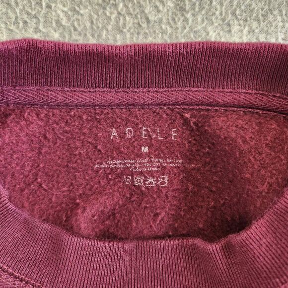 Adele Sweatshirt Womens M Purple Rolling In The Deep Fleece Heavyweight Pullover - Picture 6 of 13